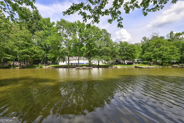 view of water feature
