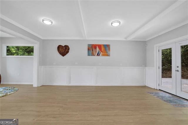 1839 Belcher Pl, Austell, GA 30168 - interior space featuring light wood-style floors, french doors, and a wealth of natural light