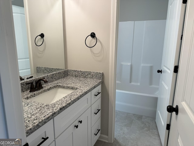 788 Traveler Ln, Williamson, GA 30292 - bathroom with vanity and bathing tub / shower combination