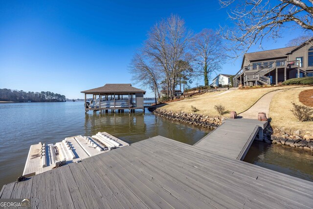 302 Odom Dr, Hamilton, GA 31811 - dock area featuring a water view