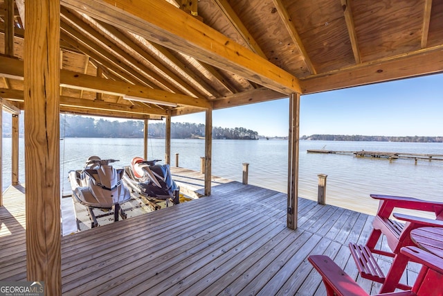 302 Odom Dr, Hamilton, GA 31811 - dock area with boat lift and a water view