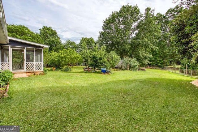 4812 Pamela Ct, Acworth, GA 30101 - view of yard with a sunroom