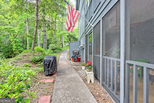 view of home's exterior