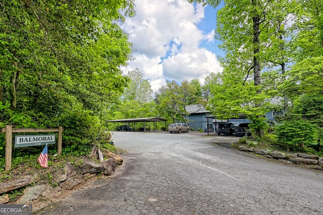 view of asphalt driveway