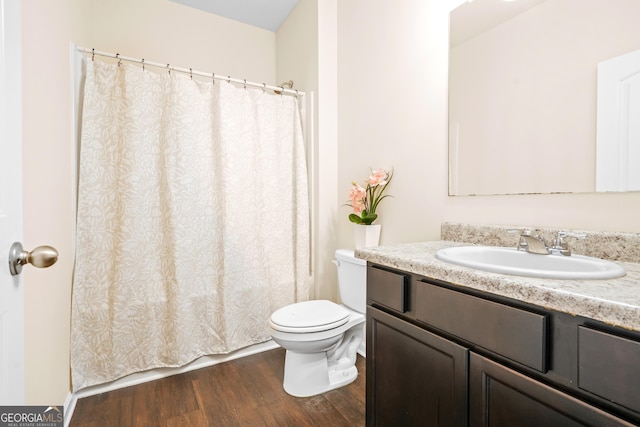 138 Yonah Way, Dallas, GA 30132 - bathroom with wood finished floors, toilet, and vanity