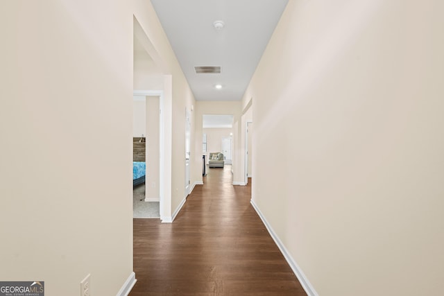 138 Yonah Way, Dallas, GA 30132 - hall with dark wood-style floors and baseboards