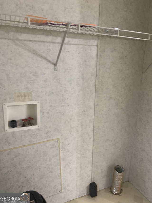 washroom featuring laundry area and hookup for a washing machine