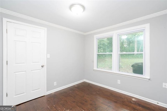 2607 Jefferson Ter, Atlanta, GA 30344 - unfurnished room featuring dark wood finished floors and crown molding