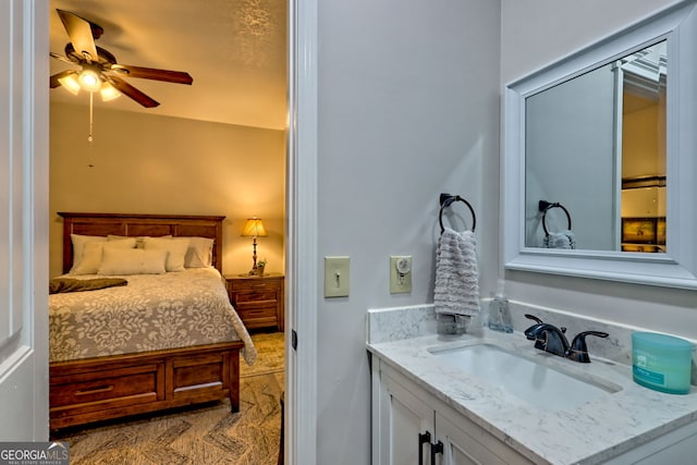 bedroom with a sink