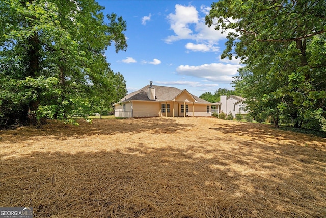 view of rear view of property
