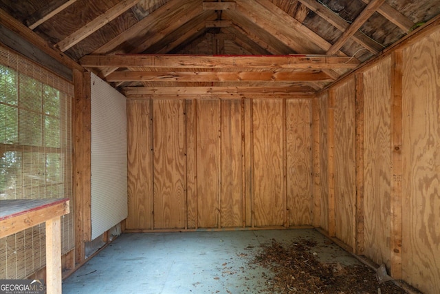 view of storage room