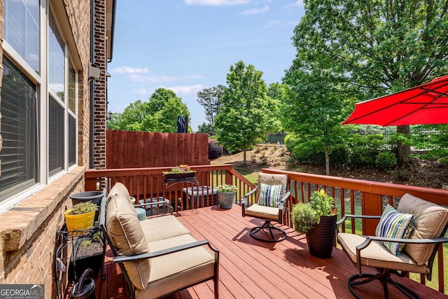 5934 Norfolk Chase Rd, Peachtree Corners, GA 30092 - wooden terrace with an outdoor hangout area