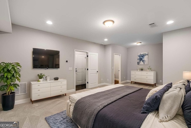 5934 Norfolk Chase Rd, Peachtree Corners, GA 30092 - bedroom featuring visible vents, baseboards, and recessed lighting