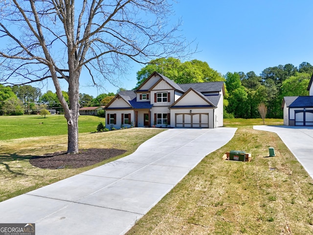 3132 Rosebud Rd Unit 1, Loganville, GA 30052 - view of front of property with roof with shingles, driveway, and a front yard