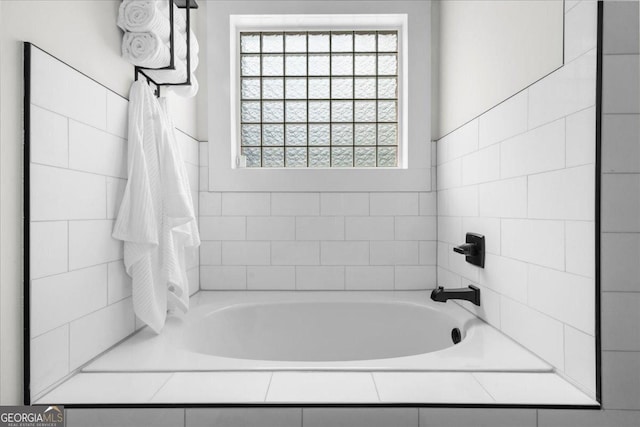 bathroom with a bathtub