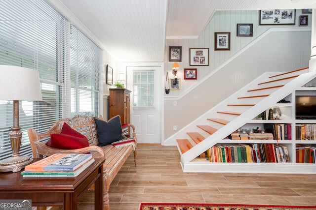 0 Vinson Mountain Rd, Rockmart, GA 30153 - interior space with stairs and wood finished floors