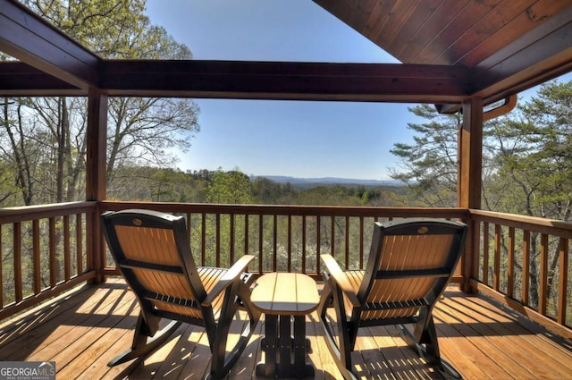 143 Katydid Rd, Morganton, GA 30560 - view of wooden terrace