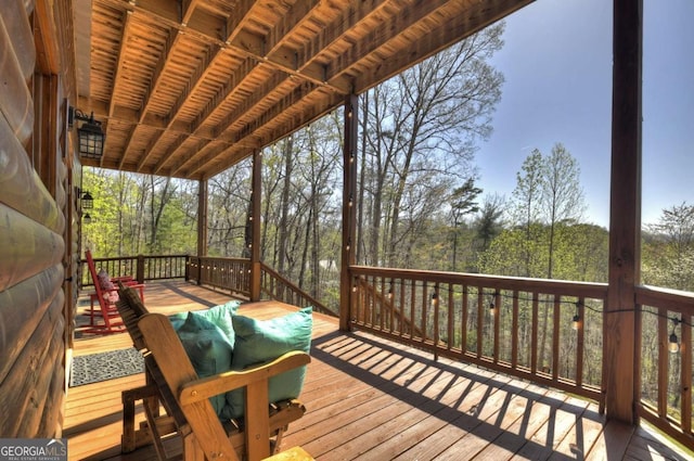 143 Katydid Rd, Morganton, GA 30560 - view of wooden deck