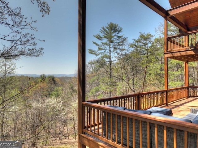 143 Katydid Rd, Morganton, GA 30560 - deck with a wooded view