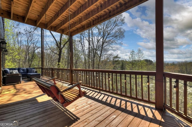 143 Katydid Rd, Morganton, GA 30560 - wooden deck with an outdoor living space