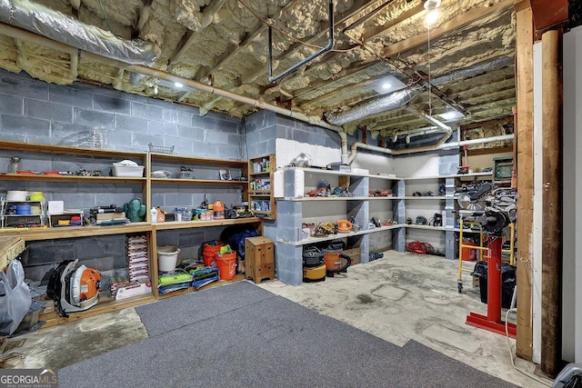 view of storage room