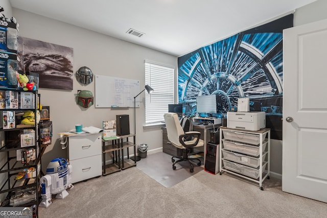 4777 Waxwing St, Hoschton, GA 30548 - office featuring visible vents, carpet flooring, and baseboards