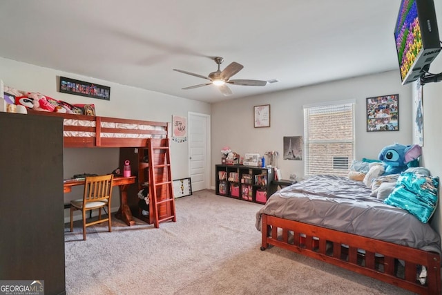 317 Basel Way, Hampton, GA 30228 - carpeted bedroom with a desk and ceiling fan