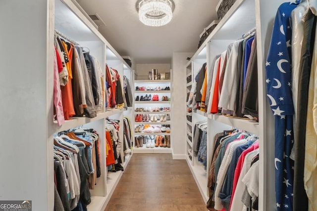 317 Basel Way, Hampton, GA 30228 - walk in closet featuring wood finished floors