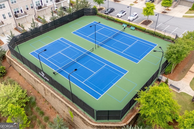 10200 Windalier Way, Roswell, GA 30076 - view of tennis court with fence
