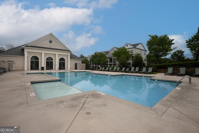 10200 Windalier Way, Roswell, GA 30076 - community pool featuring a patio and fence
