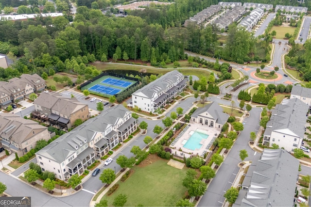 10200 Windalier Way, Roswell, GA 30076 - bird's eye view with a residential view