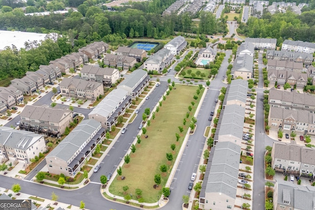 10200 Windalier Way, Roswell, GA 30076 - aerial view featuring a residential view