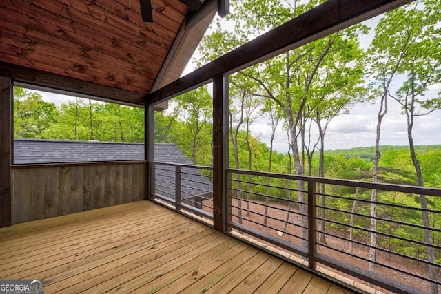 171 Antler Way, Morganton, GA 30560 - wooden deck with a forest view