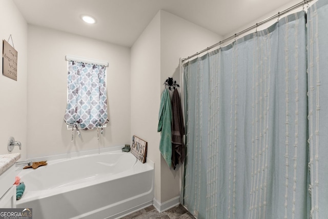 352 Walnut Grove Way, Pendergrass, GA 30567 - full bath with a bath and recessed lighting