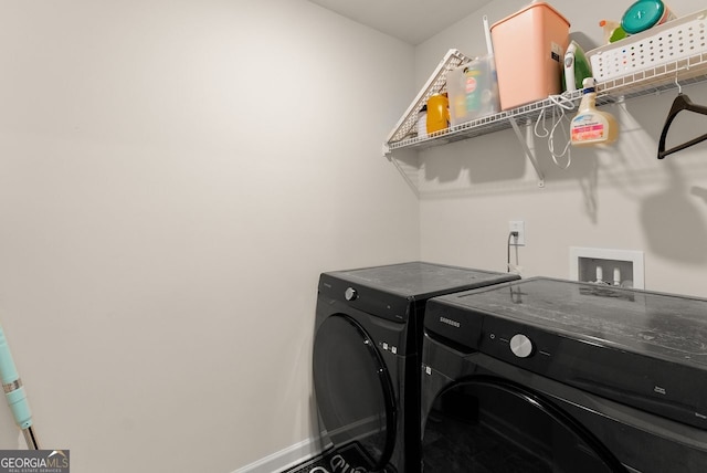 352 Walnut Grove Way, Pendergrass, GA 30567 - washroom with washer and dryer and baseboards