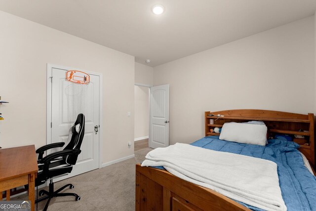 352 Walnut Grove Way, Pendergrass, GA 30567 - bedroom with light carpet, an office area, and baseboards
