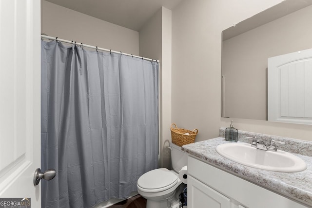 352 Walnut Grove Way, Pendergrass, GA 30567 - full bath with toilet, vanity, and curtained shower