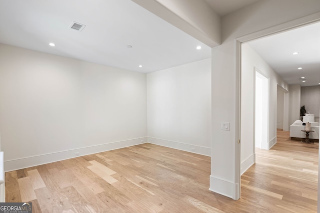 490 Mount Paran Rd, Atlanta, GA 30327 - spare room featuring light wood-type flooring, recessed lighting, and baseboards