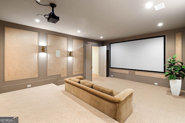 490 Mount Paran Rd, Atlanta, GA 30327 - cinema with carpet flooring, recessed lighting, and a decorative wall