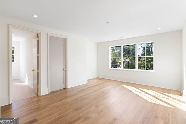 490 Mount Paran Rd, Atlanta, GA 30327 - unfurnished room featuring light wood-style flooring, baseboards, and recessed lighting