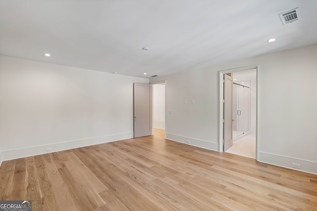 490 Mount Paran Rd, Atlanta, GA 30327 - empty room featuring light wood-style floors, baseboards, and recessed lighting