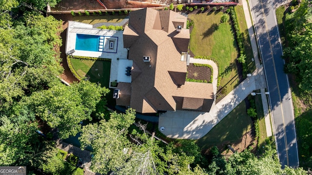 490 Mount Paran Rd, Atlanta, GA 30327 - view from above of property featuring a pool area