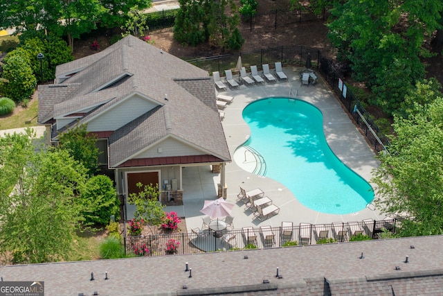birds eye view of property