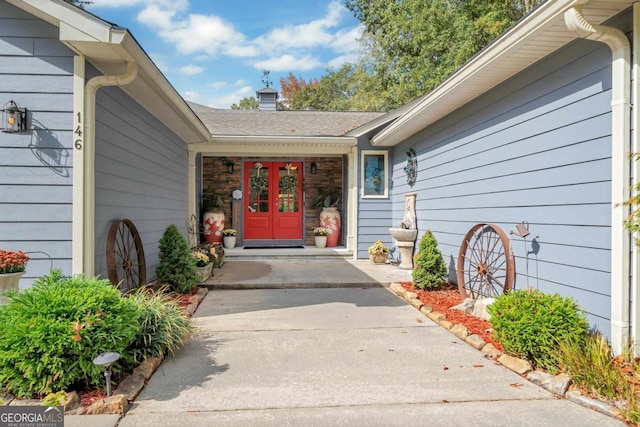 view of exterior entry