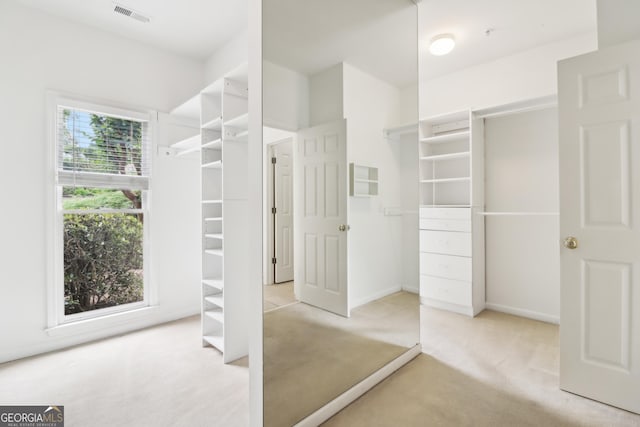 closet with visible vents