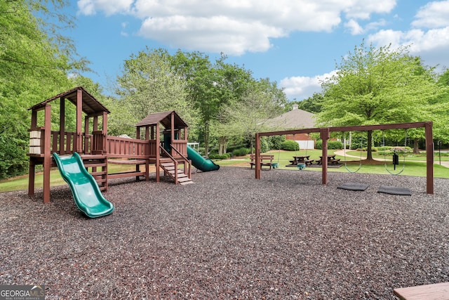 view of communal playground
