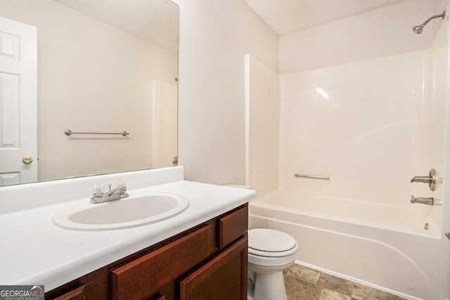 4795 Wilkins Station Dr, Decatur, GA 30035 - bathroom with vanity, washtub / shower combination, and toilet