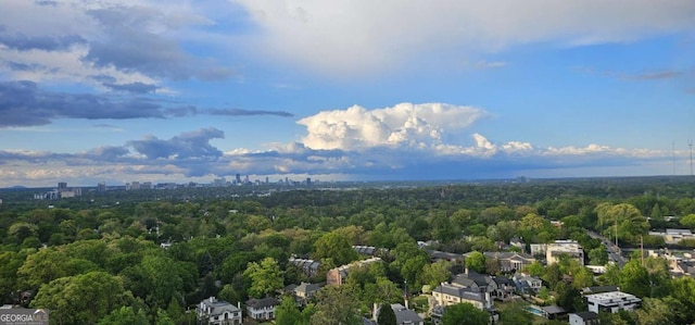 199 14th St Unit 2502, Atlanta, GA 30309 - drone / aerial view with a wooded view