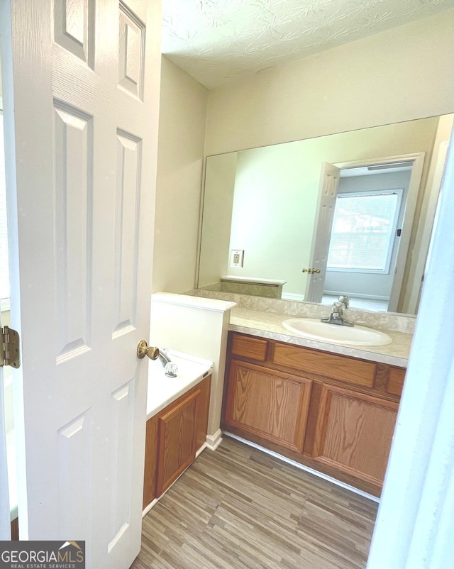 127 Mabry Rd, Jackson, GA 30233 - bathroom with vanity and wood finished floors