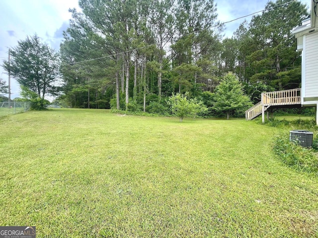 127 Mabry Rd, Jackson, GA 30233 - view of yard featuring a deck and cooling unit